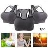 Yoga Outfit Wire Free Women Sports Bra Shockproof Cross Back Home Running Fashion Strong Support Casual Daily Elastic Vest Workout