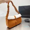 Cheveux dames sous les bras sacs cuir nubuck épissage sac à main sacs à main mode matériel lettres moraillon poche intérieure réglable en cuir véritable bandoulière sac