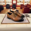 Luxury Vendome Major Derby Designer de sapatos Kensington Ministro de couro Elegant Sapatos de sapatos Gentleman Derbys Oxford Supotos de caminhada Tamanho 38-45