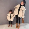 Family Outfits Mother Daughter Autumn/Winter Clothing Parent Child Matching Clothes Women's And Baby Winter Coat Kids Girl Top Outwear 220914