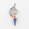 7 Chakra Reiki Women Yoga Pendant Jewelry Amulet Healing Natural Stone Lapis Lazuli Aventurine Crystal BN475