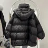 Женщины вниз по парку разбросаны негабаритные теплые длинные Parka Puff White Duck Outwear Женские пальто