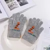 Kinder Fingerhandschuhe Kinder Winter Vollgestrickt Weiche Kinder Fäustlinge 510Y Jungen Mädchen Dick Warm Halten Herbst Handschuh 220914