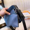 Homens Mulheres Trio Messenger Bags Luxury 3 Pe￧as Set ombro de ombro Bolsas de couro genu￭nas Make Up Up Pack Designer Tote Purse Wallet