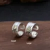 925 Sterling zilver verstelbare bandringen twee tonen adelaar veer met stenen eenvoudige antieke vintage handgemaakte ontwerper luxe sieraden accessoires geschenken