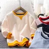 Vidmid Boys Sweatshirt Cotton Spring and Autumn Wear New Foreign Style Children's Striped Pullover Tops Boys Closes P767 0913