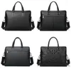 Porte-documents Luufan en cuir véritable hommes noir porte-documents pour ordinateur portable 13.3 pouces Messenger sac pour hommes portefeuille d'affaires Document