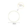 Decorative Flowers 10-40cm Metal Hoop Wreath Catcher Round Ring DIY Garland Crafts Wall Hanging Ornament Wedding Party Backdrop Decor