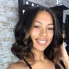 Body Wave Lace Human Hair Wigs For Brazilian Black Women Highlight Ombre Short Bob 4x4 Closure Glueless Wig