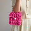 Sacs de soirée Perles Chaînes Tissées Pour Femmes Corde Crochet Bandoulière Sac À Bandoulière Sacs À Main