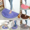 Carpets Fashion Half Moon Round Semi Circle Machine Washable Rubber Back Mat Bathroom Rug