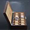 Oglądaj pudełka Top 12 automatów drewnianych wyświetlaczy luksusowe i biżuterii