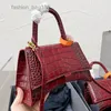 Evening Bags Hourglass Bag Tote Bags Shoulder Cross Body Handbag Women Leather Crocodile Pattern Hardware Letter Buckle Flap Purse Removable Strap Wallet