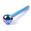 Narguilés Colorés Nano Placage Tuyau De Brûleur À Huile 4 Pouces Mini Dab Rigs Accessoires Pour Fumer Tube Droit Bongs Poignée Fumer Pipe 12g Couleurs Laser Bong En Verre Capiteux