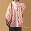 Tröja Deeptown Korean Fashion Plaid Vest Sweater Women Japanese Style Overiz