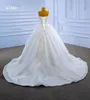 Schatz Hochzeitskleid Glamouröse Pailletten ärmellose Brautkugelkleid SM67390