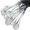 Strings 480CM Solar Powered 20 LED String Light Icicle Lights Raindrop Fairy For Outdoor Lighting Decoration