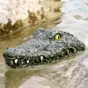 Animaux ElectricRC Animaux Bateau 24 GHz RC 4 canaux Alligator Tête Vive Simulation Prank Fun Effrayant Jouets Électriques Été Eau Spoof Cadeau 22