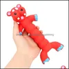 Dog Toys Chews Puppy Pet Latex Play Chew Toys Dogs Cats Pets Supplies Animal Shape Rubber Squeaky Sound Toy Dog Drop Delivery 2021 H Dhrqa