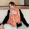 Tapestries Winter Warm Scarf For Women Double-Side Print Shawl Wrap Female Large Cashmere Feel Blanket Scarves Love Gift