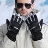 Gants de cyclisme pour hommes, imperméables, pour écran tactile, Jogging en plein air, ski, randonnée, course à pied, Snowboard, hiver