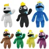 30cm ROBLOX Rainbow Friends Plush Toy Cartoon Game Charact Doll Kawaii Blue Monster Brinquedos de animais de pel￺cia macia para crian￧as f￣s