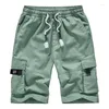 Short masculin Été Men 2022 Pantalon court de mode Coton Quality Mens Casual Homme Holiday Beach Cargo M-8XL