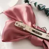 Fashion Ribbon Hair Clips Big Large Bow Hairpin For Women Girls Satin Trendy Ladies Cute Barrette Hair Accessories