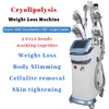 Cryolipolyse Corps de congélation des graisses Amincissant la machine Perte de poids 40k Cavitation Enlèvement de la cellulite abdominale 4 têtes Cryo travaillant ensemble