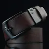 Belts Corea 90S Hebilla de cuero de alta calidad Brandra de lujo Marca Cowskin Fashion Strap Jeans para hombres Cowboy 220914