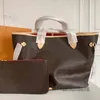 Designer kvinnor totes tygväska kontrollera aldrig handväska axelkoppling handtag dubbelhandtag pläd gamla blommor läder hårdvara hasp oberoende
