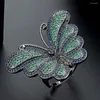 Anelli nuziali Zlxgirl Fashion Colorful Butterfly Shape Woman39s Anello di dito zironia cubico marca di anelli sexy unisex rame da sposa anel 8287063