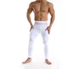 Calça masculina homens ioga ioga pura malha de retalhos de retalhos esportes calças de moda moda casual respirável na cintura pernas de fitness skinny