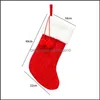 Christmas Decorations Christmas Stockings Knitted Wool Plush Cuff Gift Bag Candy Bags Tree Hanging Ornaments Xmas Party Decoration Dr Dhsdu