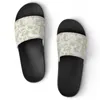 Unisex Designer Custom Shoes Casual Slippers Мужчины женщины индивидуальная мода с синими руками открытые ноги летние слайды