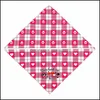 Hundkl￤der Valentines Day Dog Scarf Heart Design Triangar for Dogs Costumes Accessories Cat Bib Pet Supplies Drop Delivery 2021 Home DHLC8