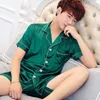 Sonofleto de sono de sono masculino Conjunto de pijamas masculinos de pijamas 2pcs pijamas de verão casual manga curta de manga masculina roupas caseiras