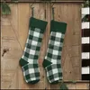 Décorations De Noël Bas De Noël En Tricot Buffalo Vérifier Bas Chaussettes De Noël À Carreaux Bonbons Sac Cadeau Décorations D'intérieur Drop Deliver Dhoo5