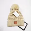 Designer Pom Poms Beanie Caps Chaleur Chapeaux D'hiver Hommes Femmes Bonnet Mode Tricoté Chapeau Chaud Bonnet De Laine Bonnets