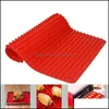 Bakgerechten pannen praktische creatieve piramide sile bakmat anti -aanbak pan pad kook ovenbladen keuken bakware gadgets drop deliv dhtyb