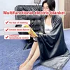 Cobertores cobertores elétricos espessados ​​de flanela de flanela aquecimento aquecido para aquecimento da perna de escritório capa multifuncional