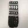 Sjaals Verenigd Koninkrijk Stijlvolle Skull Winter gebreide sjaal unisex vrouwen mannen skelet acryl sjaals nek warme wraps met franjes3055790