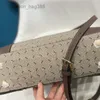 Torebki wieczorowe Kobiety Tote Messenger Torby na ramię Crossbody Torebka Klasyczna kropka List Drukuj Zamek błyskawiczny Otwarcie Zamykanie Kopertówka Kawowy kolor