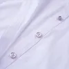 Yay bağları kadınlar pamuk beyaz sahte yaka erkek için siyah gömlek sahte kravat vintage çıkarılabilir yaka bluz üstleri dekor