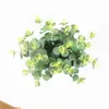 Faux Floral Verdure Vert Feuilles Artificielles Grande Feuille D'eucalyptus Plantes Mur Matériel Décoratif Faux Plantes Pour La Maison Boutique Garden Party Décor 37Cm J220906