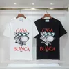 2022 heren designe t-shirt Casablanc Letter tshirt Tee kleding mannen voor mannen designer Luxe tees tops