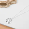 Elegant S925 Sterling Silver Simple Women's Necklace Inlaid Natural Freshwater Pearl Pendant Fashion Jewelry Accessories