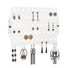 Jewelry Pouches Wall Hanging Shelf Earrings Display Stand Rack Acrylic Storage