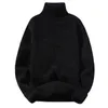 Pulls pour hommes hiver hommes pull à col roulé décontracté couleur unie pull chaud de haute qualité mince col haut à manches longues pull hommes 220914