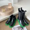 Women boots Chelsea Botega Storm Tires Up Chunky high Boot Real leather Martin shoes crystal martin designer Platform zoom